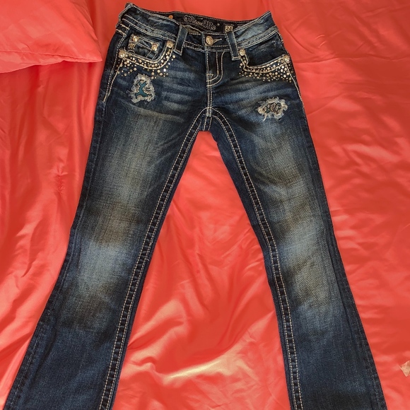 Miss Me Jeans size:24 dark wash embellished - Picture 5 of 6